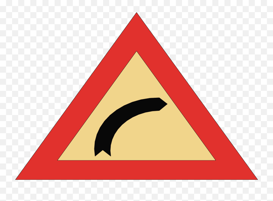 Turn Right Triangle Signal - Sign Png,Right Triangle Png