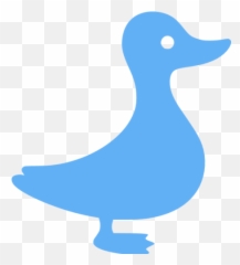 Tropical Blue Duck Icon - Animal Figure png