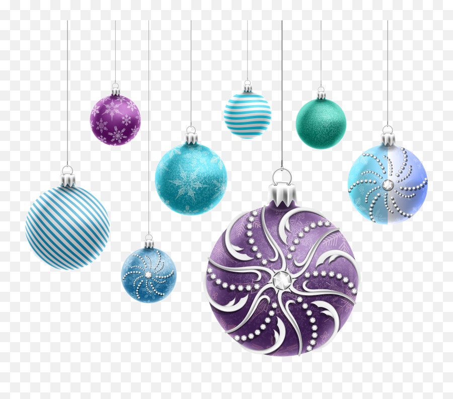 Download Beautiful Christmas Ornaments - Christmas Ornaments Clipart Png,Ornaments Png