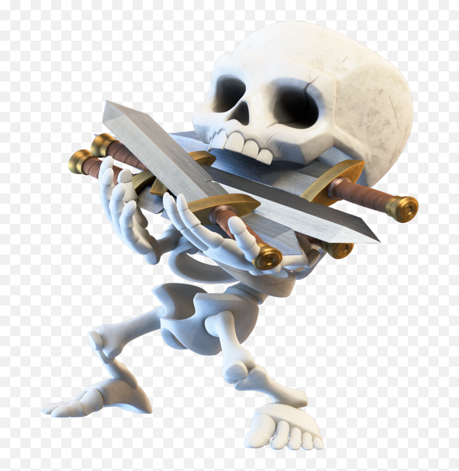Download Skeleton Clash Of Figurine Royale Clans Android Hq - Transparent Background Clash Royale Png,Clash Png