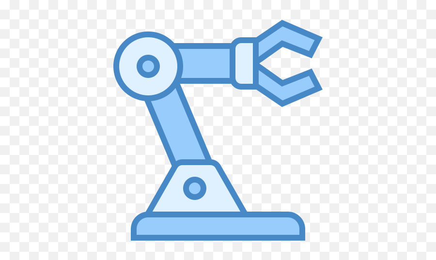 Robot Icon In Blue Ui Style - Robotic Arm Vector Png,Cyborg Icon