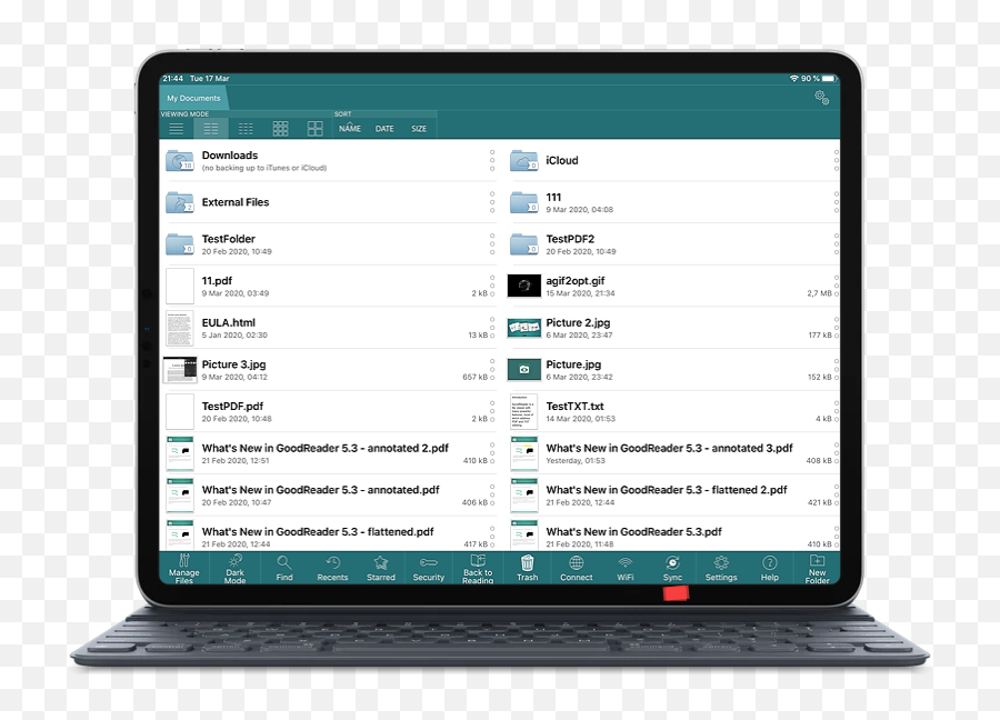 Networking Auto Sync With Goodreader Pro For Ipad And Iphone - Good Reader Ipad Download Pdf Png,I Can't See My One Drive Icon On My Desktop