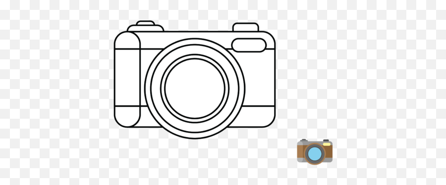 Coloring Camera Graphic By Studioisamu Creative Fabrica - Mirrorless Camera Png,Camera Lens Icon