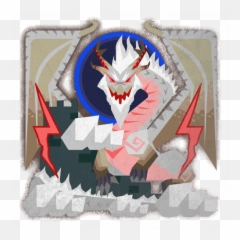 White Fatalis Monster Hunter Art Series - White Fatalis Mhw Icon Png,Valstrax Icon