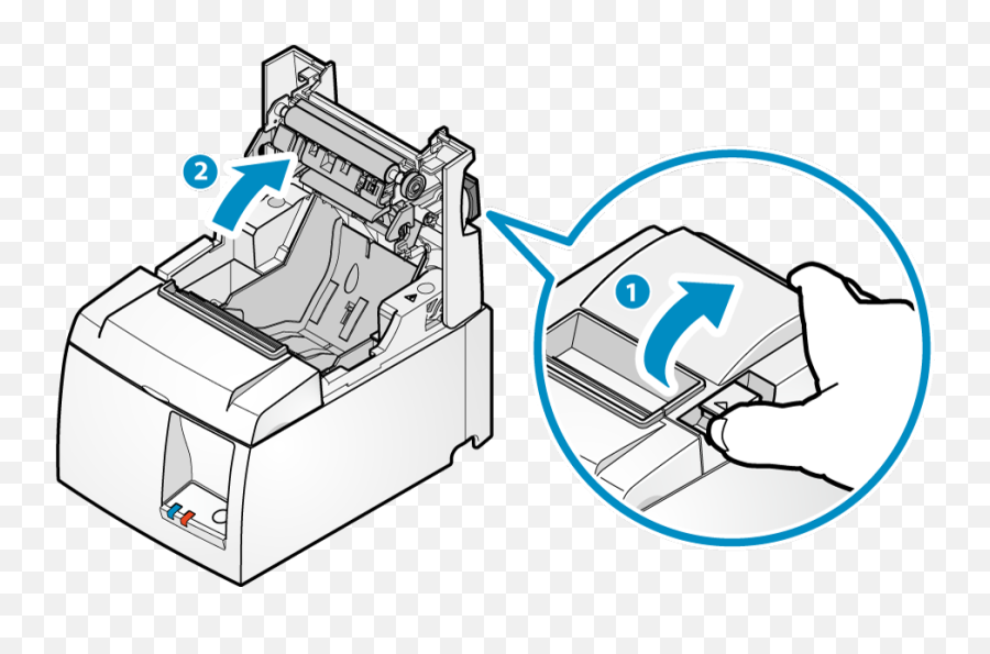 Paper Setup Tsp100iiilan Online Manual - Load Star Tsp100 Future Print Png,Receipt Printer Icon