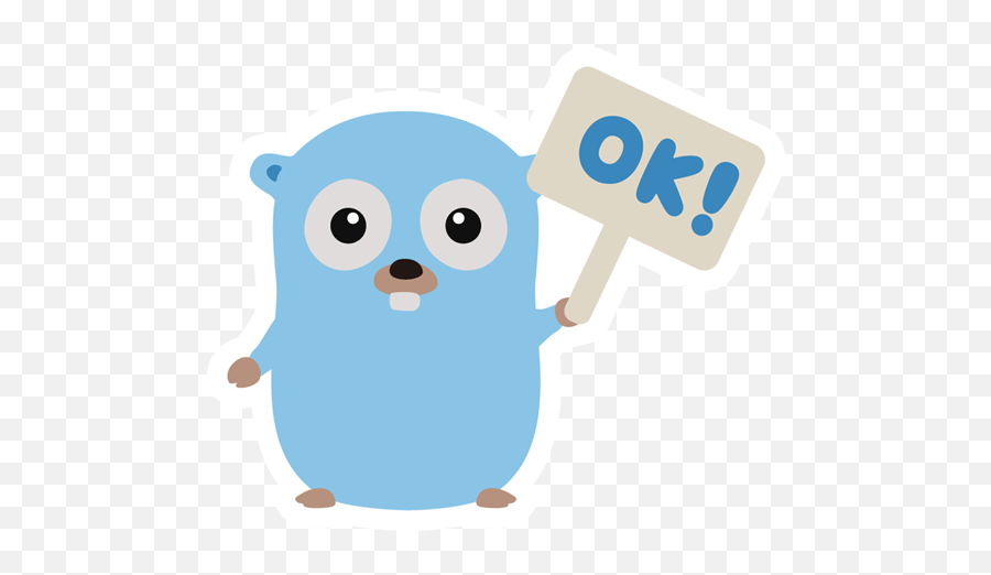 Go Lang Gopher Okay Sticker - Just Stickers Go Corona Png,Cute Stickers Png