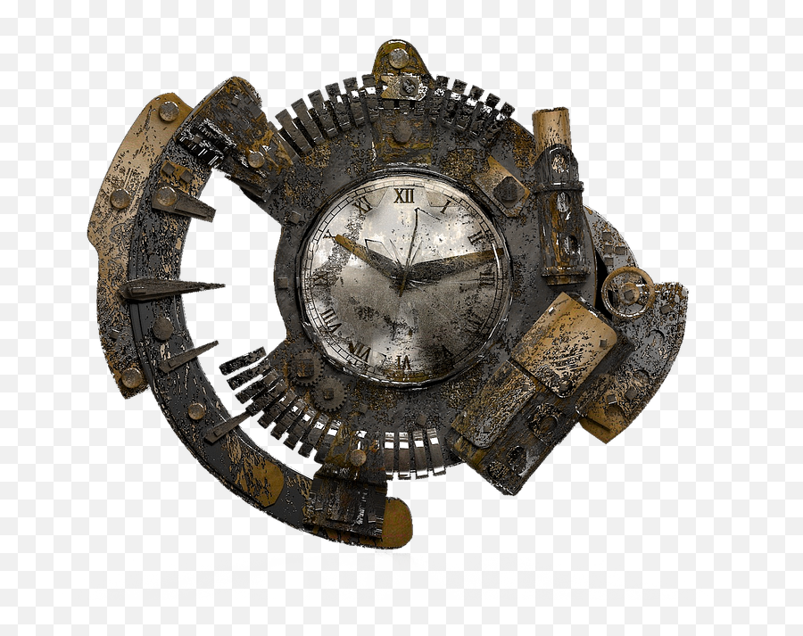 Isolated Steampunk Clock - Steampunk Clock Png,Steampunk Png