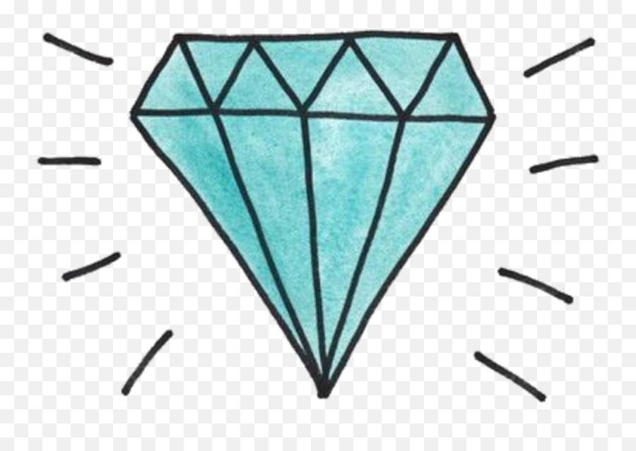 Download Diamond Diamonds Tumblr - Transparent Cartoon Diamond Png,Diamond Transparent