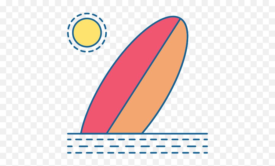 Travel Holiday Vacation Surf Sun Free Icon Of Png