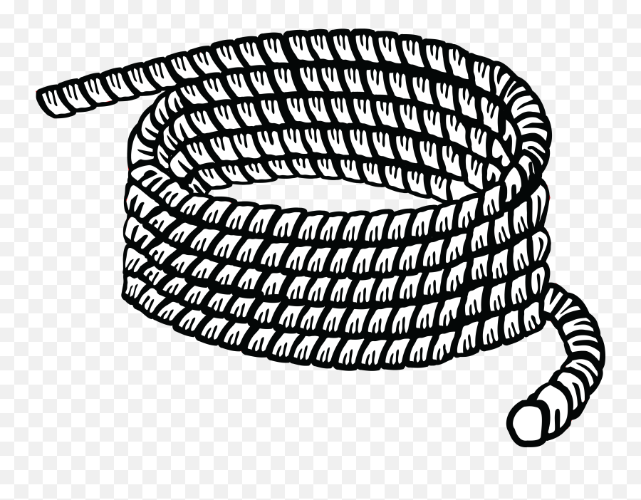 Free Clipart Of A Coil Rope - Rope Black And White Clipart Png,Noose Transparent Background