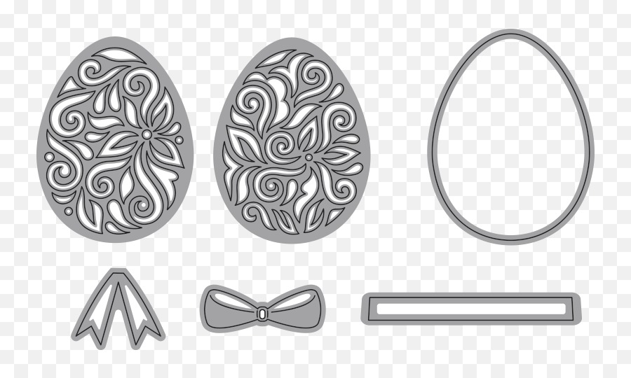 Elegant Easter Eggs Small - Elizabeth Crafts Elegant Easter Egg Large Png,Easter Eggs Transparent