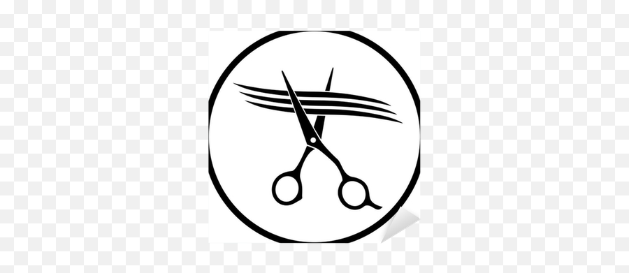 Scissors Cutting Strand Of Hair Sticker U2022 Pixers - We Live To Change Hair Salon Scissors Scissor Vector Png,Hair Strand Png