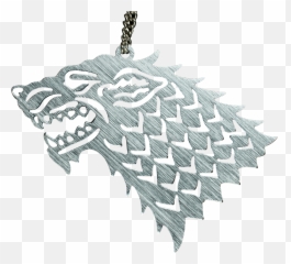 Game Of Thrones Chrome Stark Sigil - Wolf Logo Metal png
