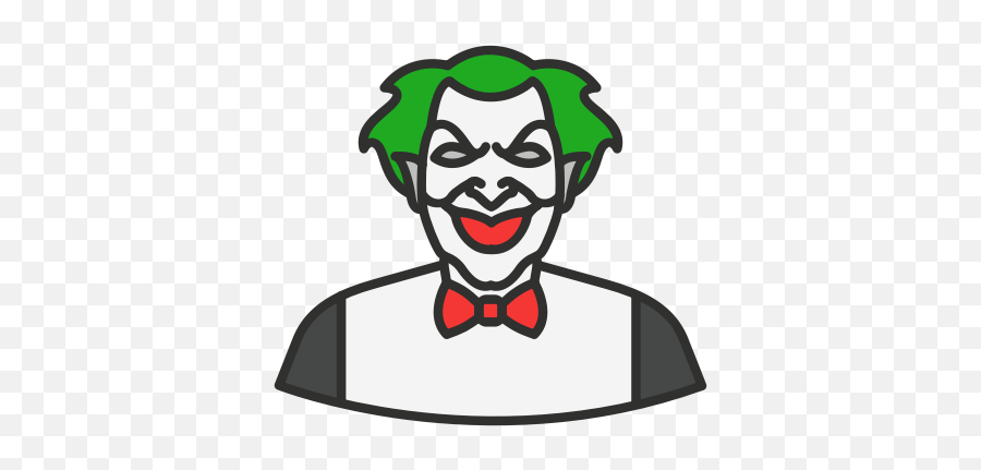Clown Halloween Joker Killer Icon - Joker Icon Png,Joker Smile Png