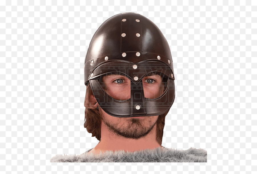 Leather Vendel Viking Helmet - Leather Viking Helmet Png,Viking Helmet Logo