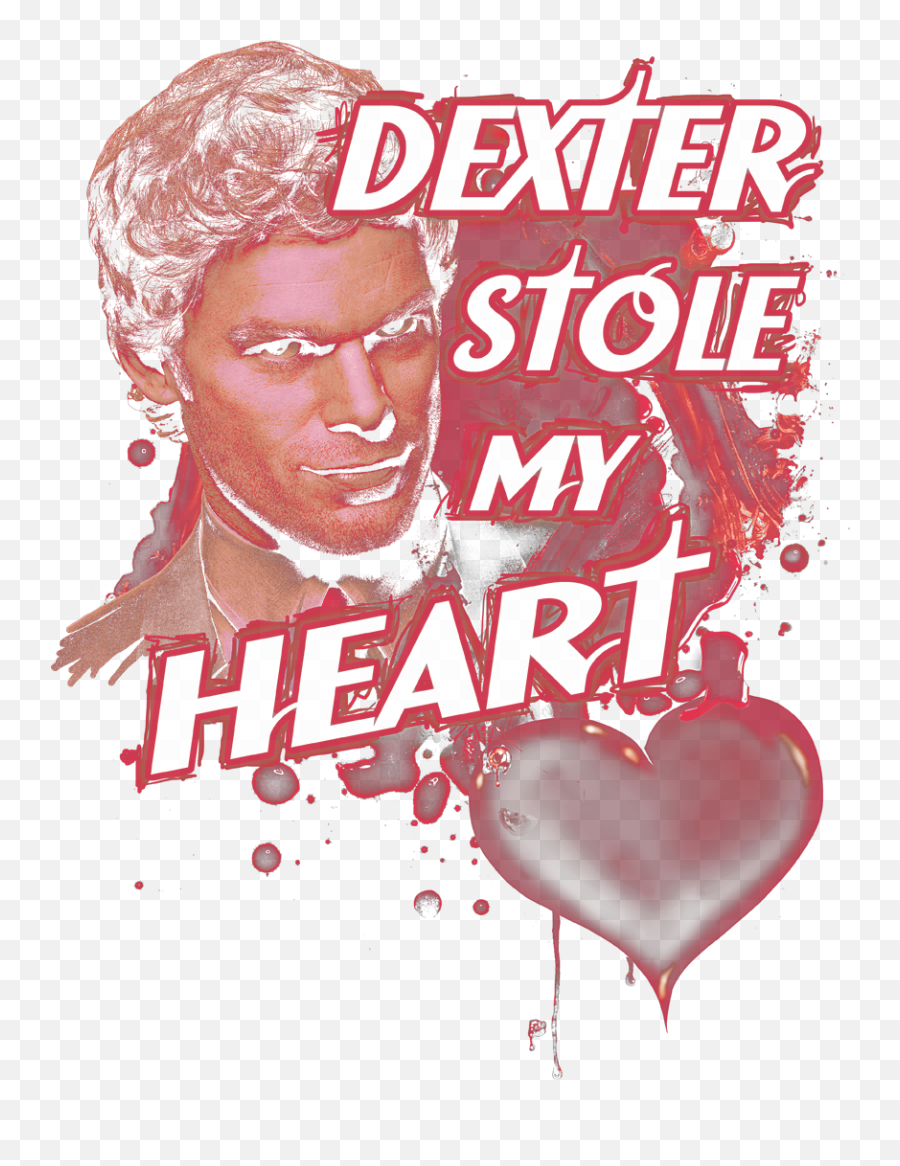 Dexter Bloody Heart Menu0027s Slim Fit T - Shirt Poster Png,Bloody Heart Png