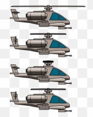 Free 2d Game Art Attack Helicopter Animated Sprite - Helicopter Sprite png