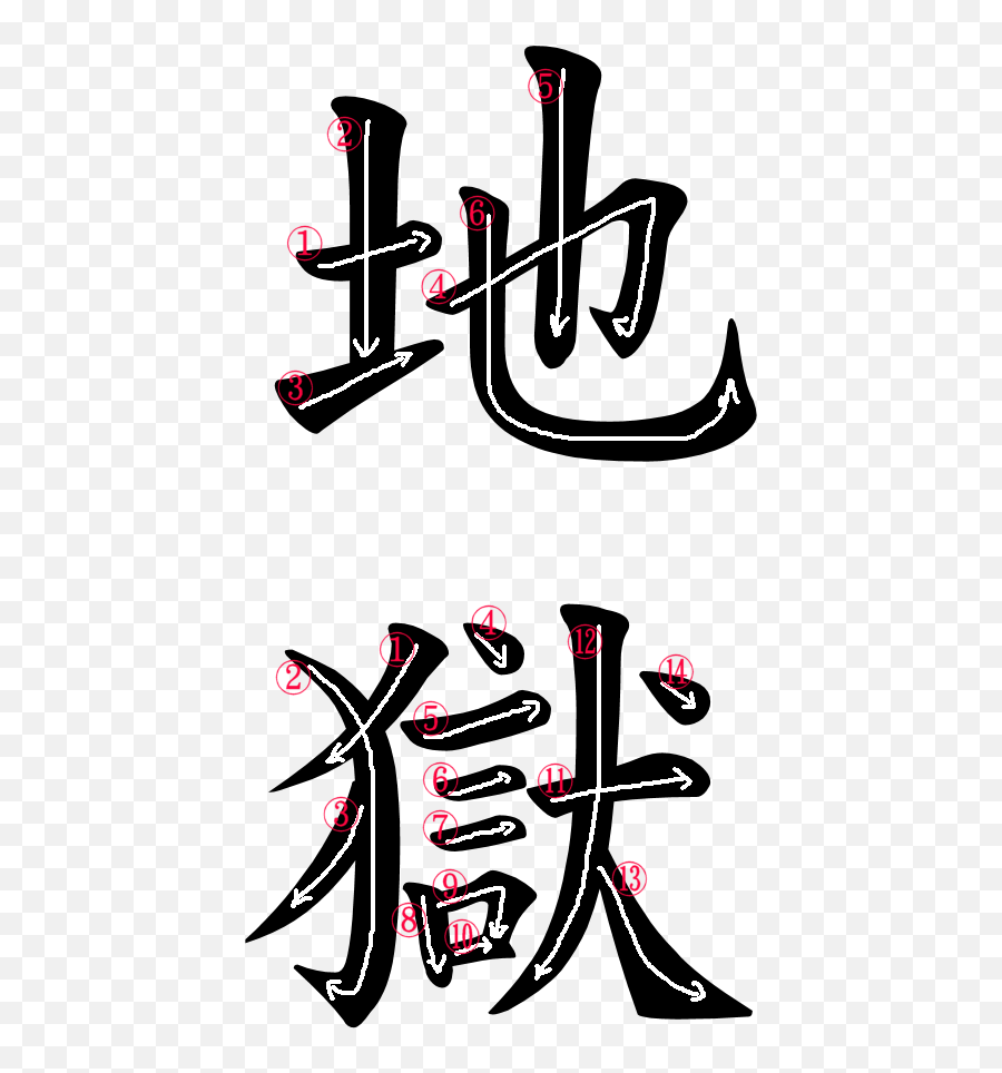 Kanji Writing Order For - Riku In Japanese Word Clipart Riku In Japanese Kanji Png,Riku Png