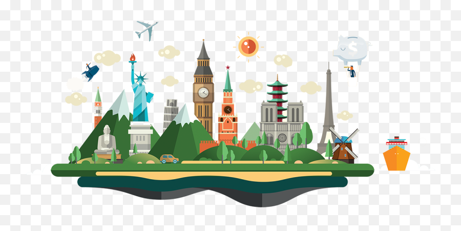 Travel World Png Transparent Image - Travel Around The World Clipart Png,World Clipart Png