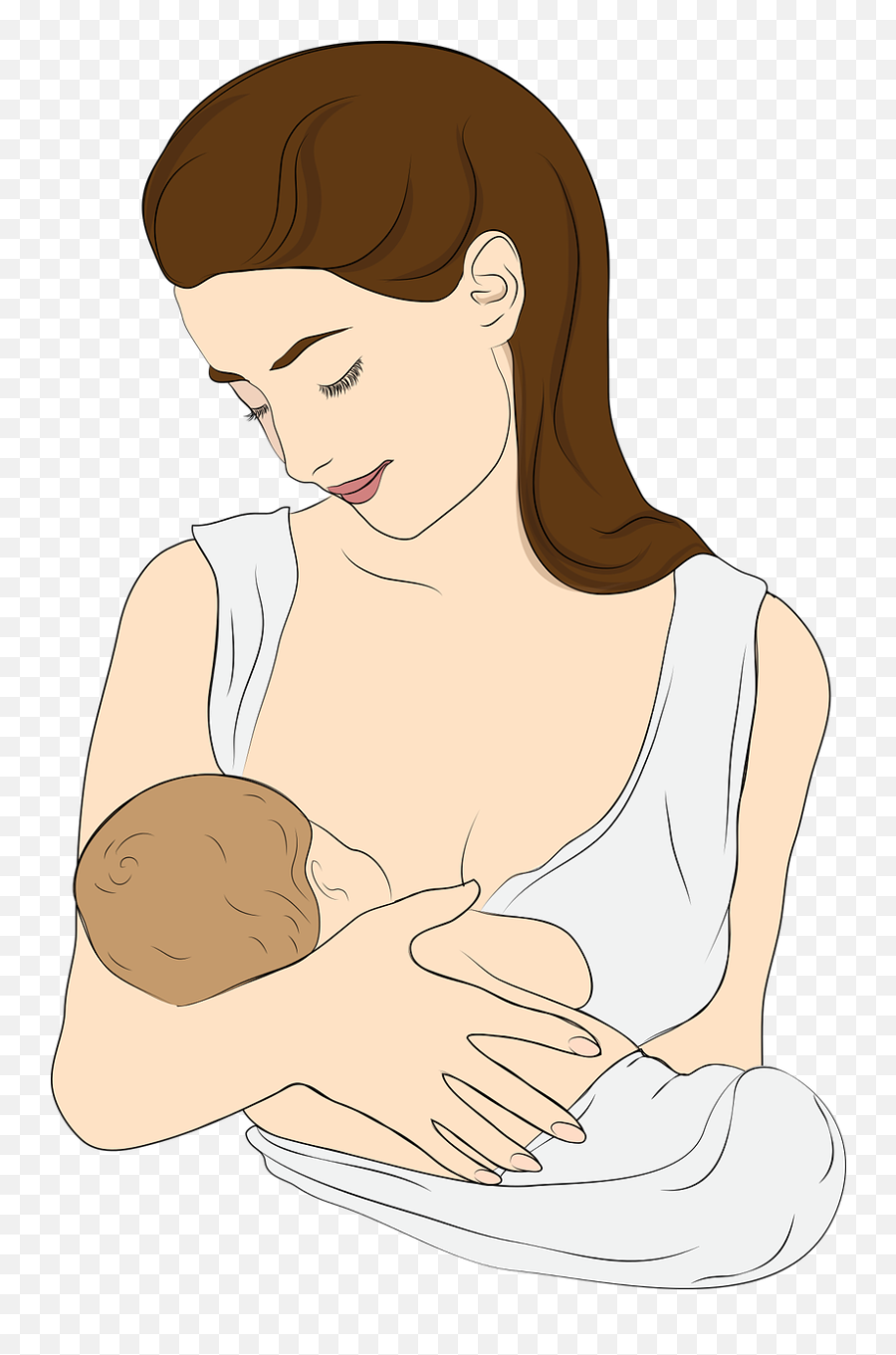 Breast - Feeding Motherhood Mother Free Vector Graphic On Breastfeeding Mom Png,Mother Png