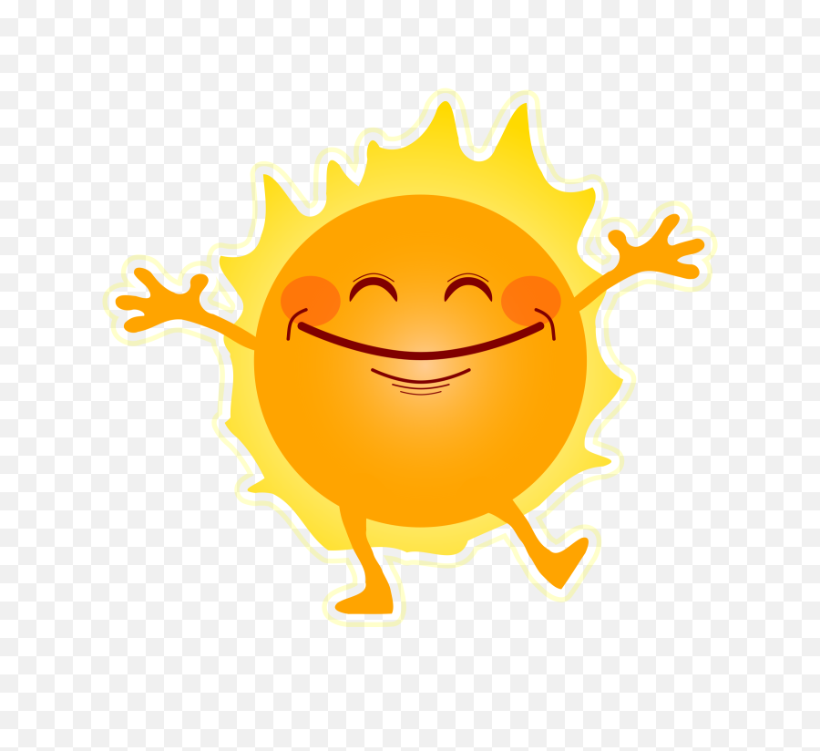 Happy Sunshine Vector Clipart - Transparent Background Sun Png,Sunshine Png