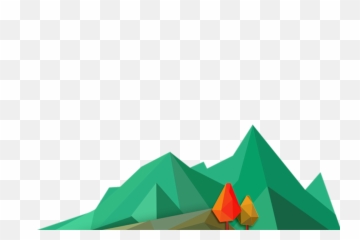 Download Cartoon Clip Art Green Decoration - Clipart Mountain Images Png
