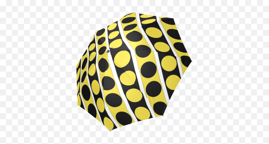 Download Black White Yellow Stripes And Circles By Celeste - Polka Dot Png,White Polka Dots Png