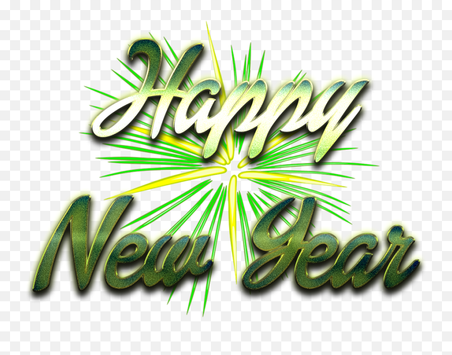 Happy New Year Word Art Png Transparent - Happy New Year Logo Png,Happy New Years Png
