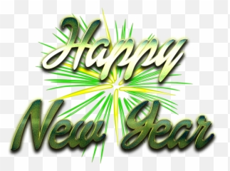 Happy New Year Word Art Png Transparent - Logo