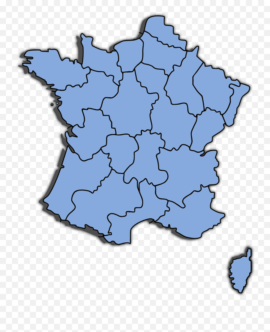 Carte Départements France - Carte De France Png,France Png