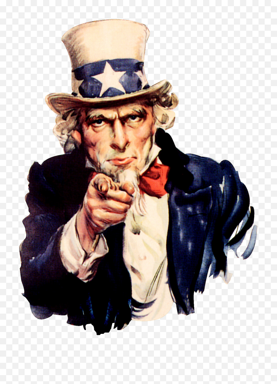 Uncle Sam - Uncle Sam Png,Hand Pointing Png