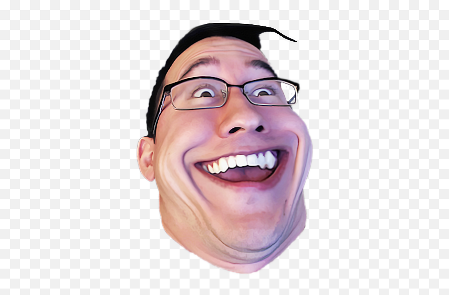 Png Funny Stickers - Markiplier Turbo Dismount Face,Laughing Meme Png