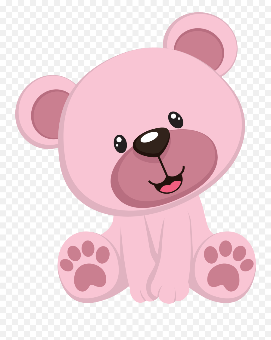Teddy Bear Cartoon - Pink Teddy Bear Clipart Png,Cartoon Bear Png