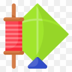 Kite And Thread Icon Of Flat Style - Clipart Of Kite And Thread Png,Thread Png
