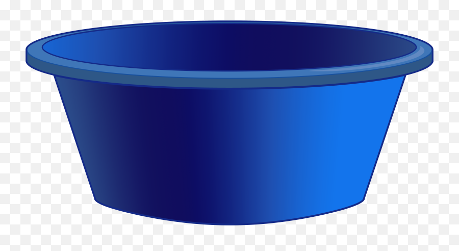 Download Hd Blue Plastic Tub Png Clipart - Water Bucket Transparent Tub Of Water,Bucket Clipart Png