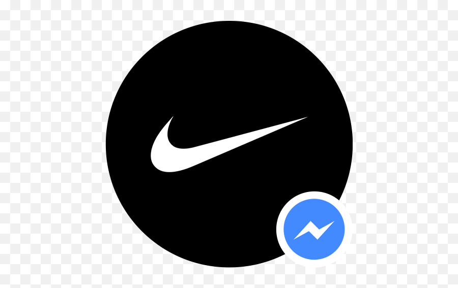 Download Chatbots Icon Nike - Nike Logo Circle Png Image Crescent,Nike Check Logo
