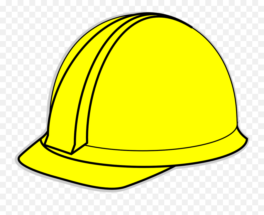 Download Hd Hat Helmet Construction - Hard Hat Clip Art Png,Construction Helmet Png