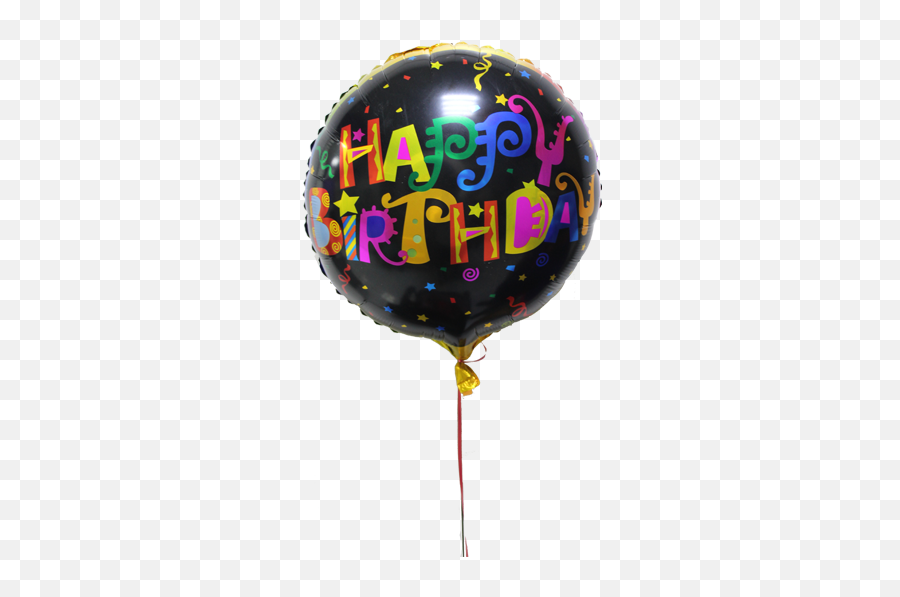 Download Black Happy Birthday Balloon - Shopaparty Hb Party Png,Black Balloons Png