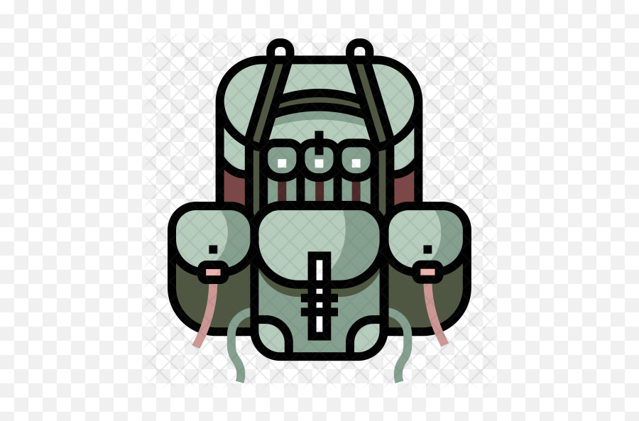 Military Backpack Icon Of Colored - Hand Luggage Png,Backpack Icon Png