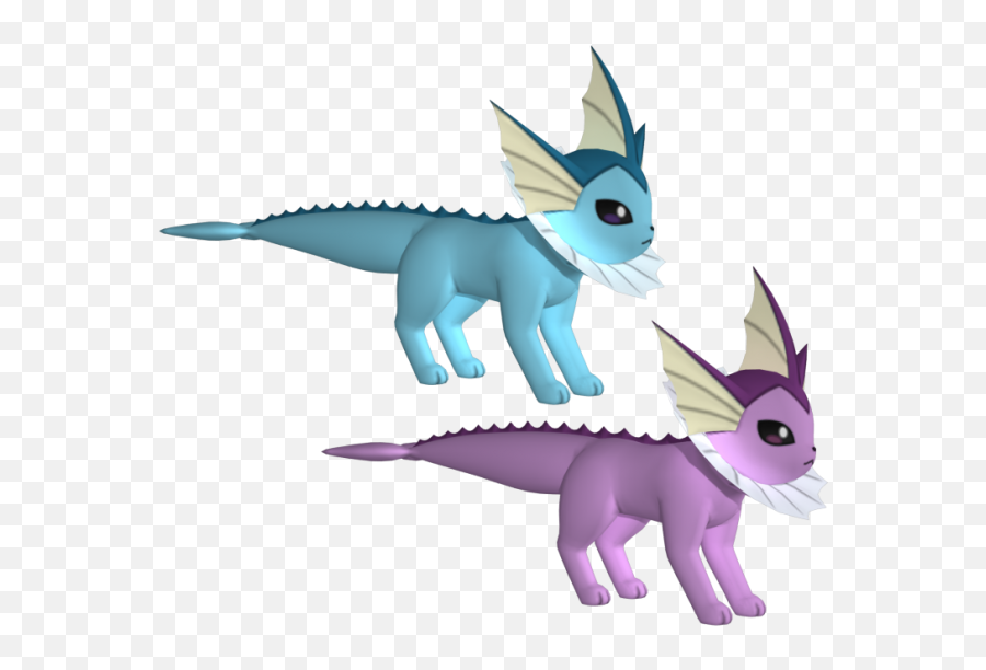 Vaporeon Free 3d Model - Vaporeon 3d Model Png,Vaporeon Transparent