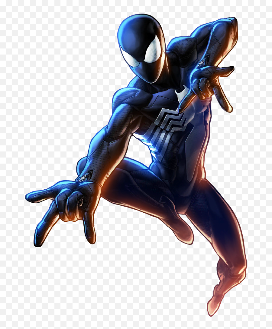 Mobile - Marvel Battle Lines Spiderman Black Suit Peter Marvel Black Suit Spiderman Png,Black Suit Png