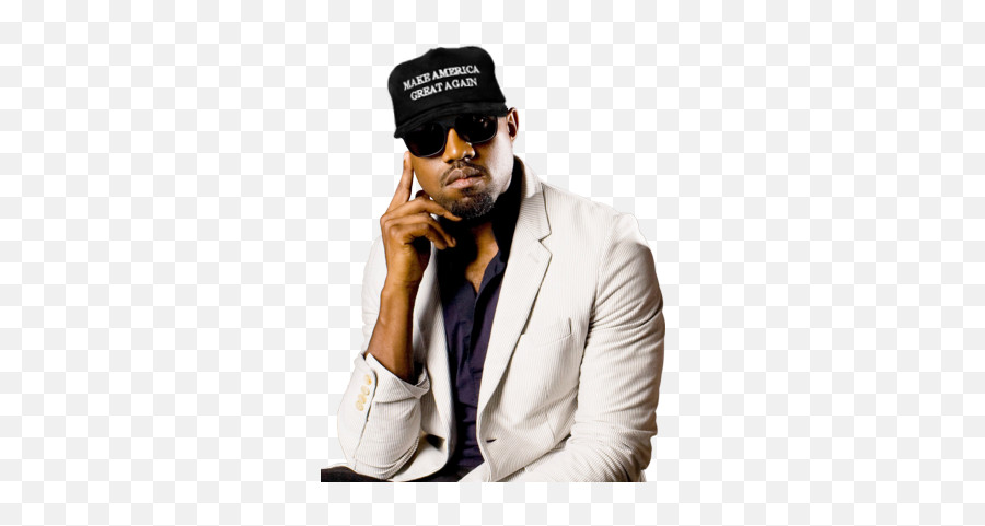 Download 174kib 315x400 Kanye Maga Hat - Kanye West With Kanye West Maga Hat Png,Make America Great Again Transparent