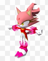 Ds Dsi - Sonic Rush Adventure Burning Blaze The Models png