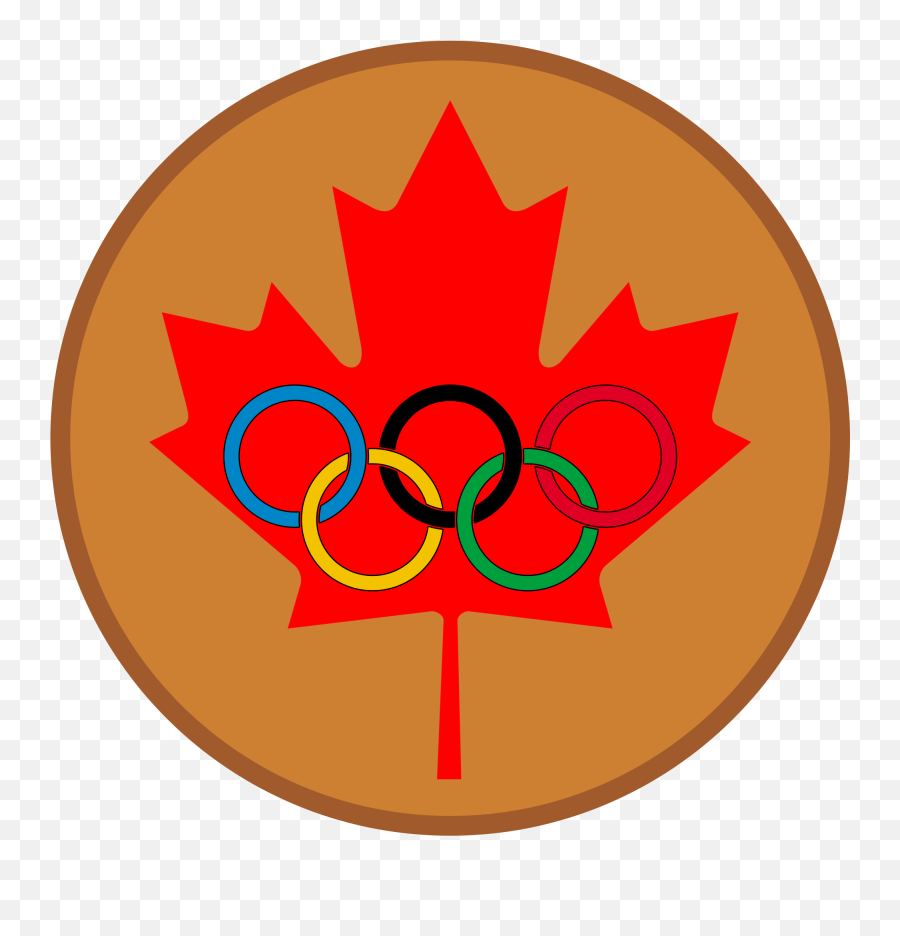 Download Maple Leaf Olympic Bronze Medal - Canada Maple Leaf Canada North America Flags Png,Leaf Silhouette Png
