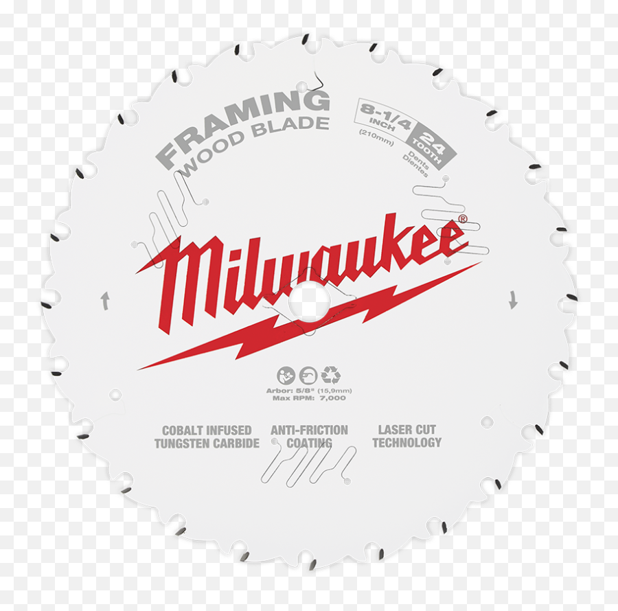 Ripping 24t Circular Saw Blade - Milwaukee Tools Png,Saw Blade Png
