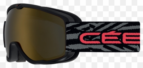 Cebe Artic Otg Blackred Dark Smoke Flash Gold - Cbg167 Goggles png