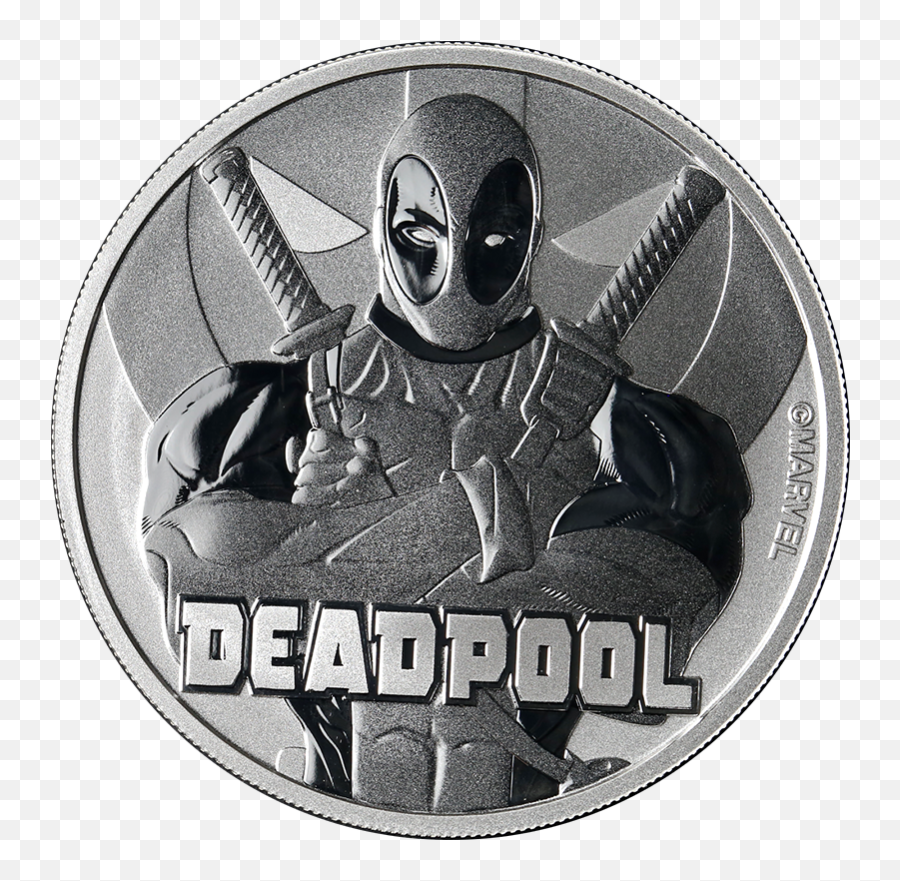 Details About 2018 Tuvalu 1 Ounce Silver Marvel Series Deadpool Bu - Silver Png,Dead Pool Logo