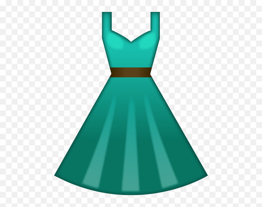 Download Green Dress Emoji Icon - Emoji Dress Png,Dress Png