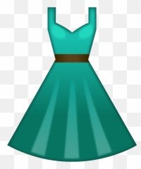 Download Green Dress Emoji Icon - Emoji Dress Png,Dress Png