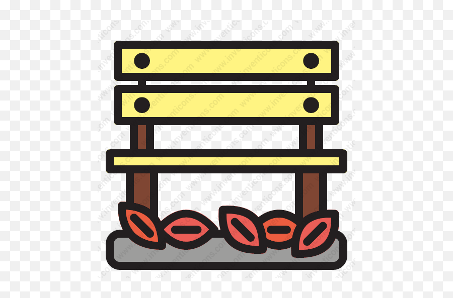 Download Autumn Bench Vector Icon Inventicons - Horizontal Png,Benches Icon